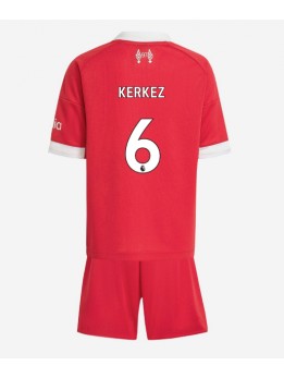 Liverpool Milos Kerkez #6 Replika Hemmakläder Barn 2025-26 Kortärmad (+ byxor)